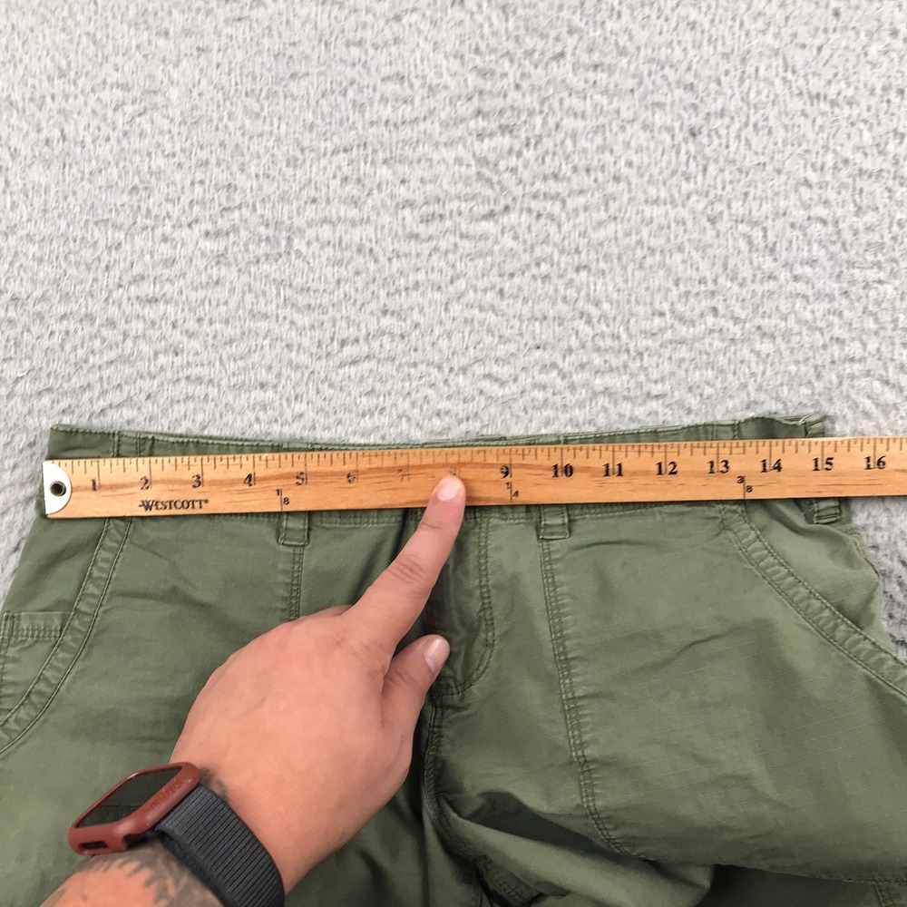 Mountain Hardwear Pants Womens 4 Olive Green Cotton Stretch Hiking Outdoor - Picture 11 of 16